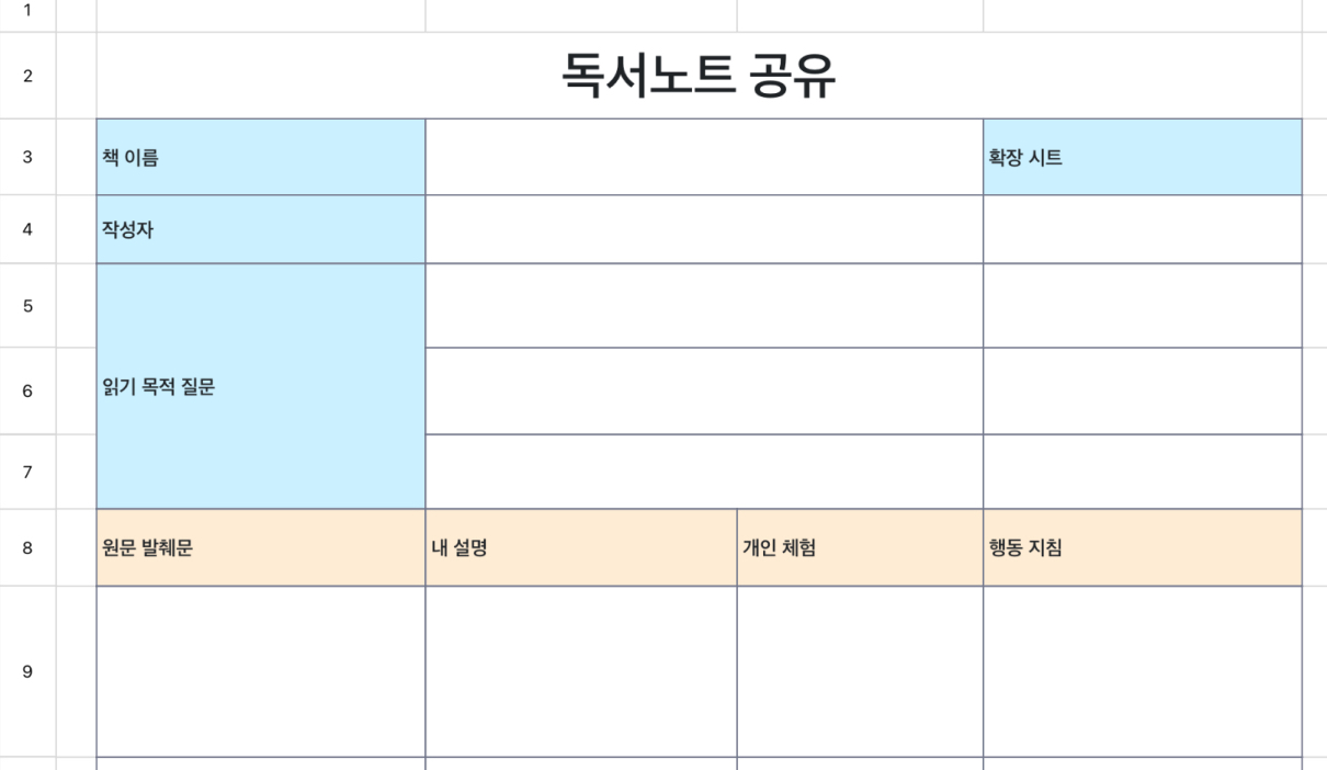 독서노트 공유
